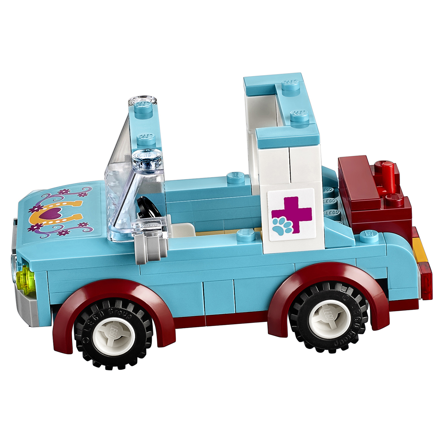 Конструктор LEGO Friends Ветеринарная машина лошадок блочный - фото 12