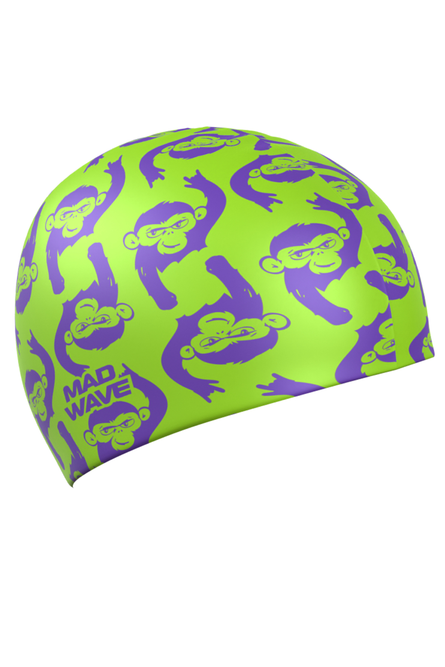 Шапочка в бассейн Mad Wave Monkeys - фото 1