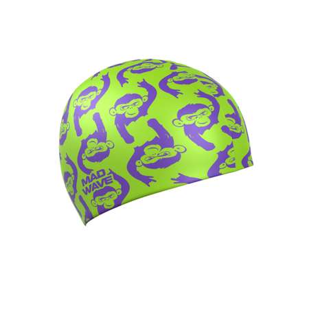 Шапочка в бассейн Mad Wave Monkeys
