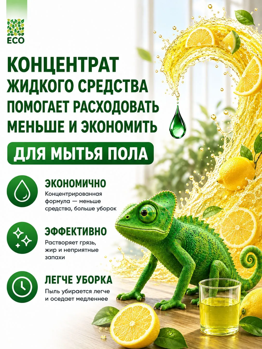 Моющее средство Green Drago Лимон 5000 мл для пола и покрытий - фото 10