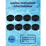 Шайба хоккейная Задира пластиковая детская 8 шт