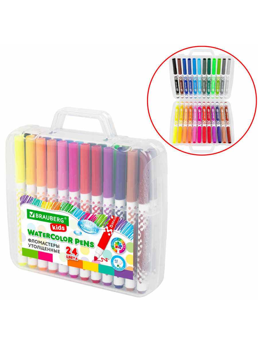 Фломастеры Brauberg 24 цв. - фото 12