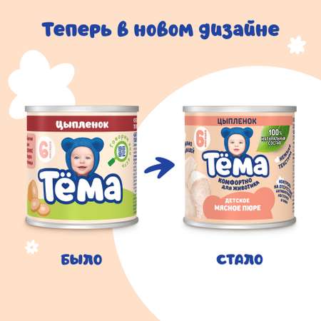 Пюре Тёма Цыпленок с 6 мес 90 г