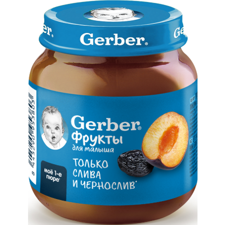 Пюре Gerber Чернослив с 5 мес 125 г