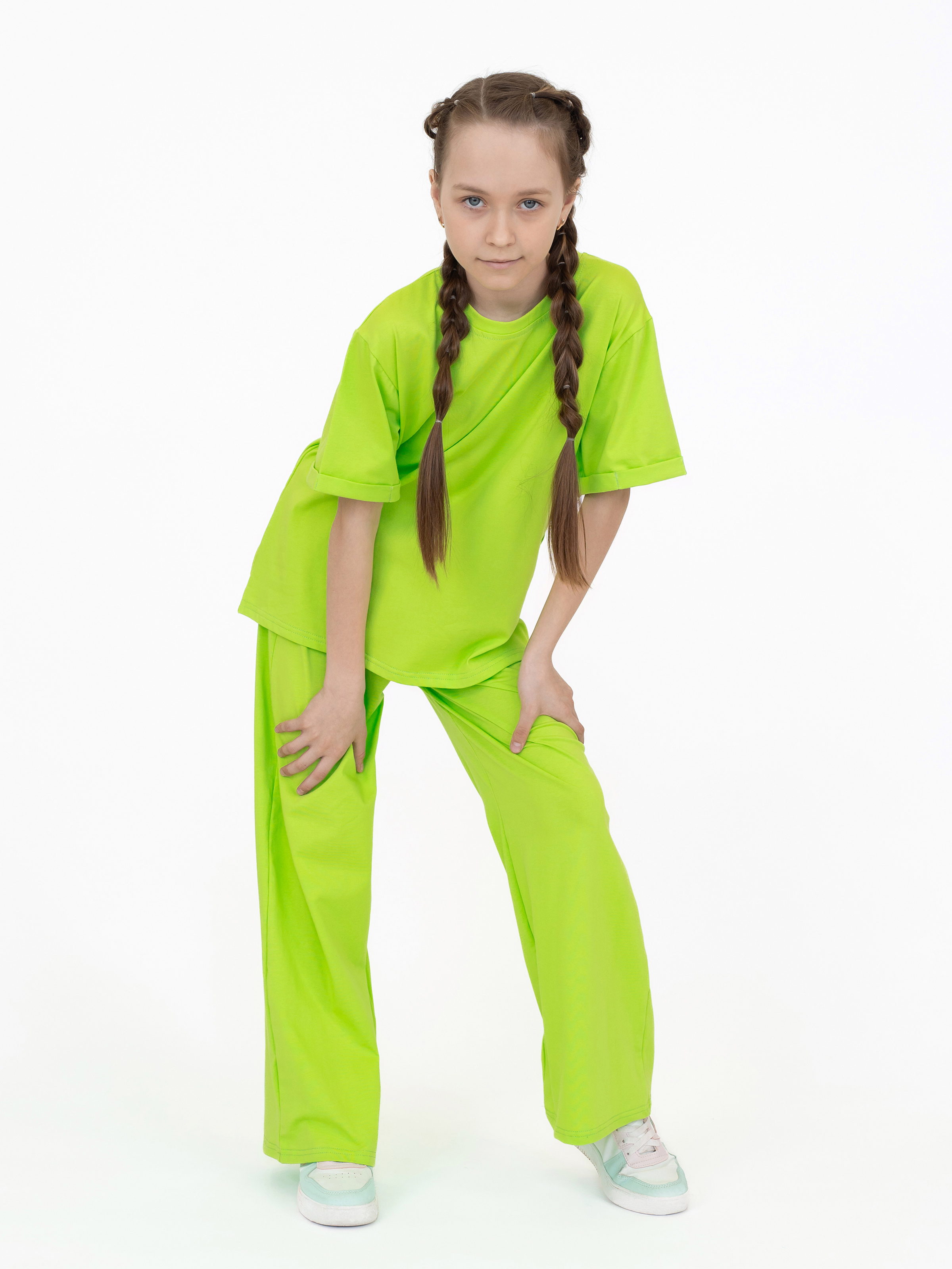 Футболка и брюки ULTRA 7060-Ул салат - фото 19