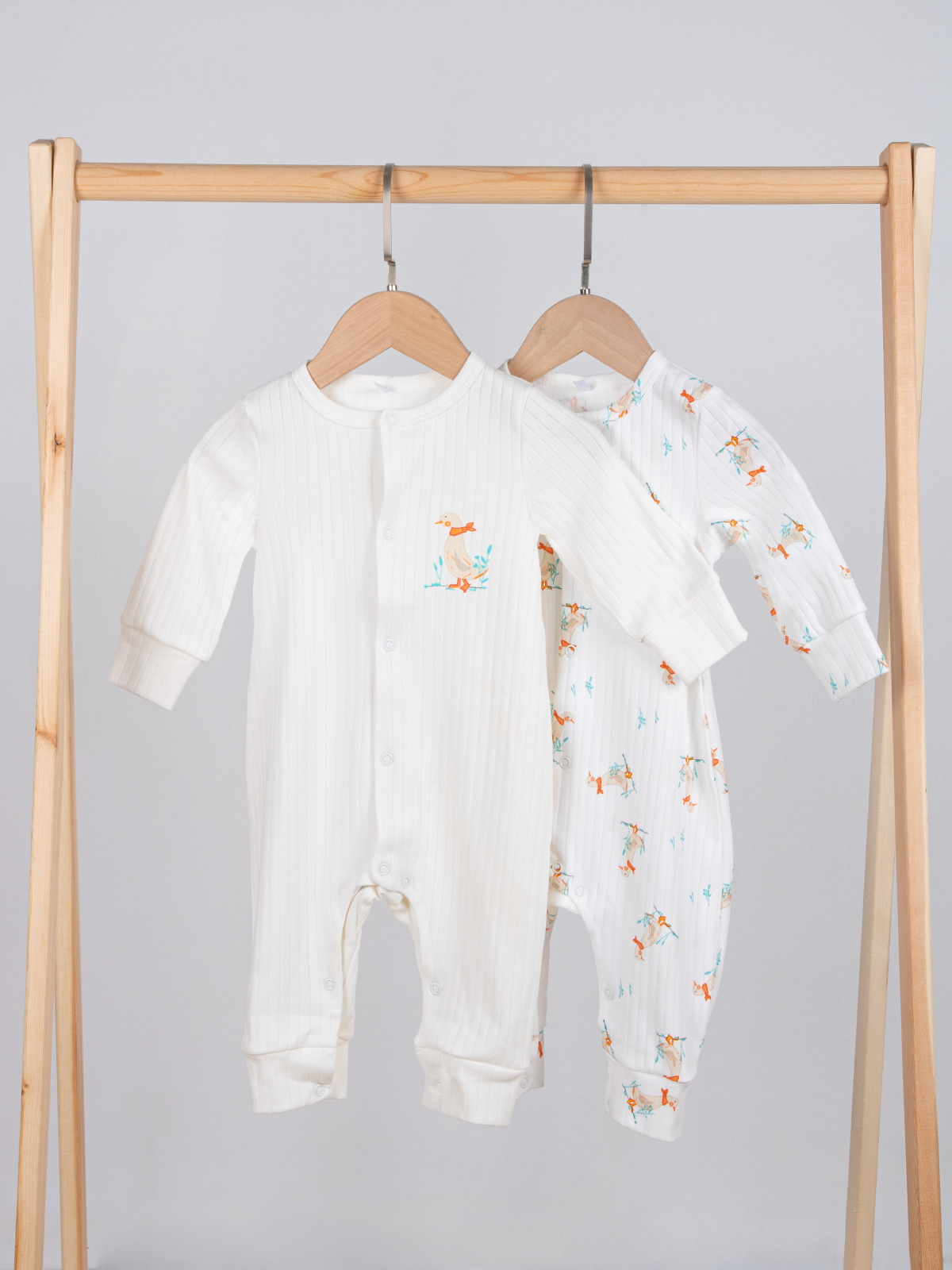 Комбинезон 2 шт Осьминожка 218-442п/гуси - фото 1