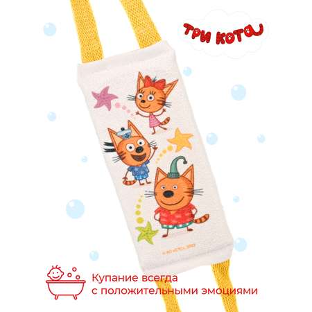 Мочалка Три кота Три звезды