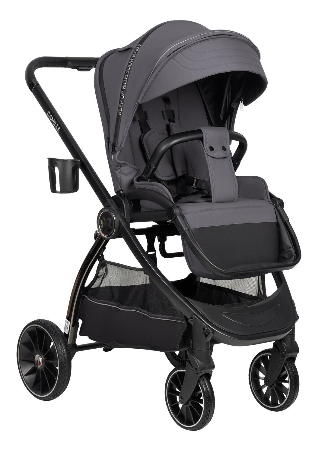 Коляска 3в1 Farfello Camille серый - фото 14