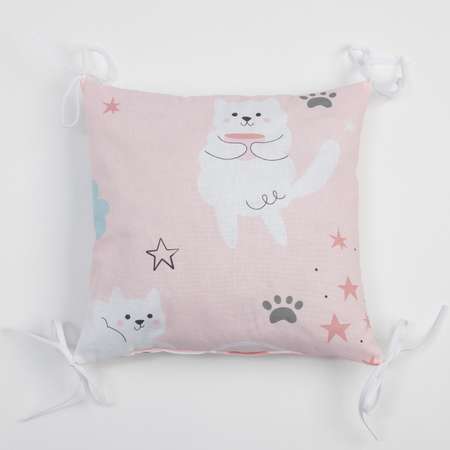 Бортики в кроватку Крошка Я Sweet cats 35х35 см - 8 шт