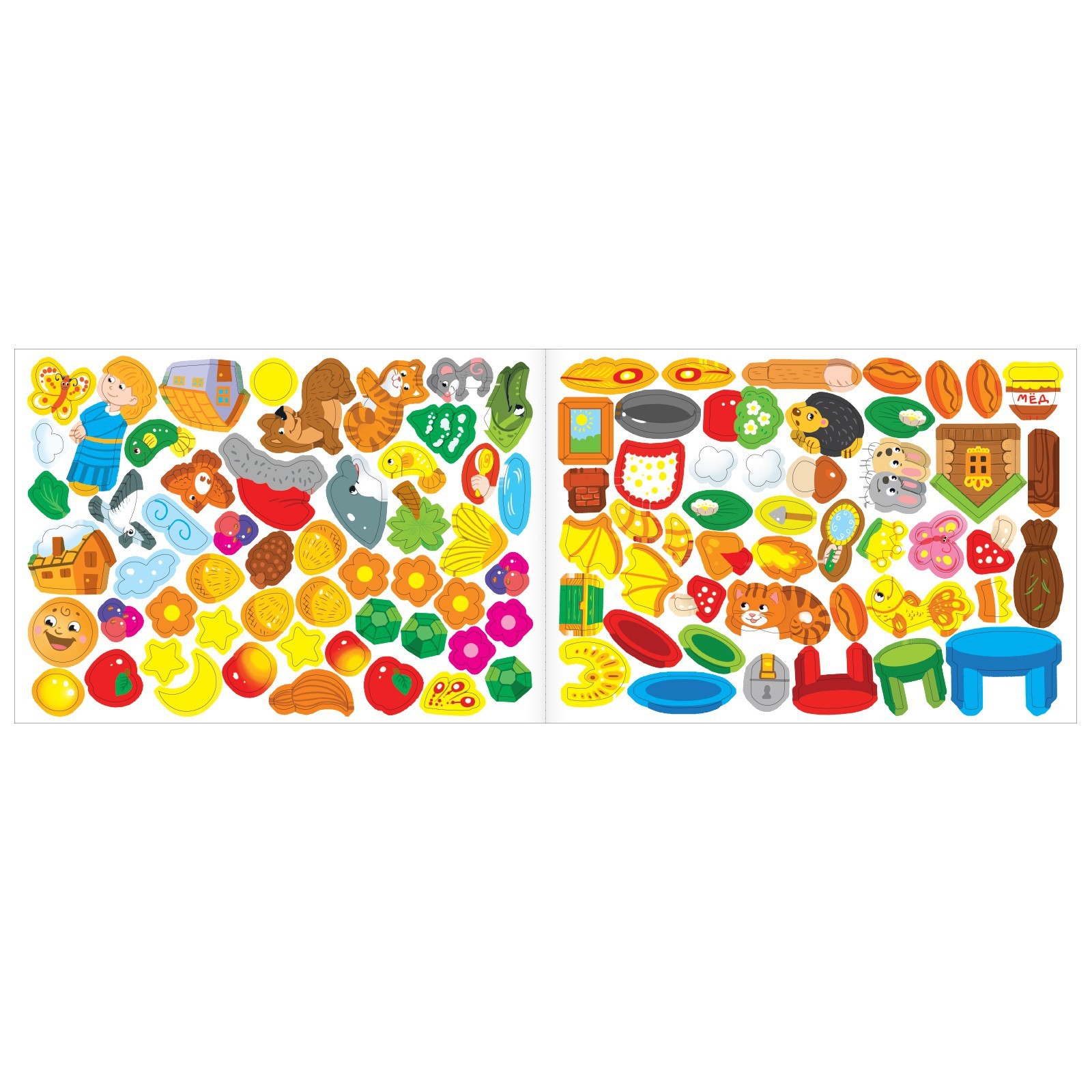 Книга с наклейками Буква-ленд По страницам любимых сказок 16 стр - фото 3