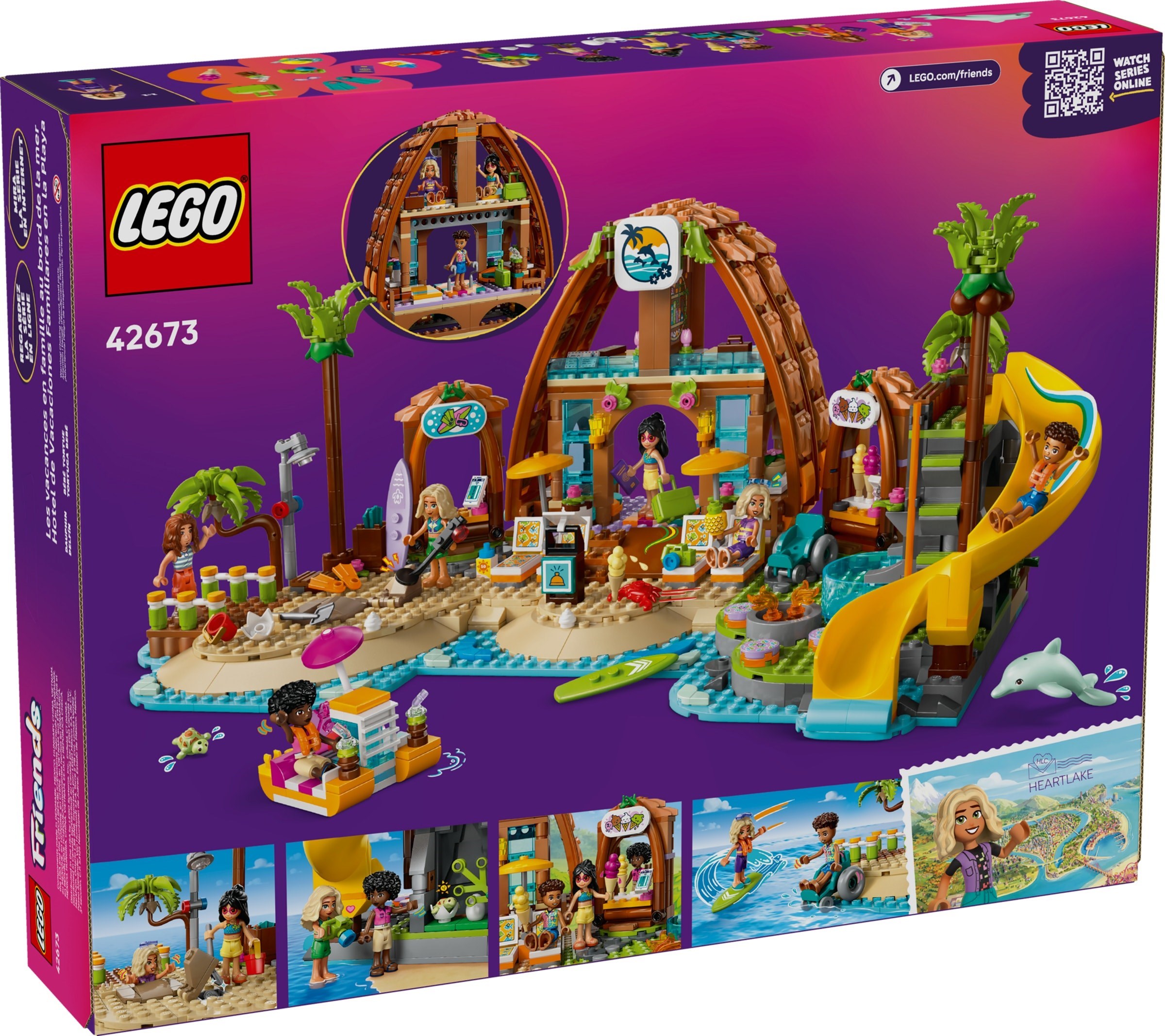 Изображение товара Конструктор LEGO Friends Пляжный курорт для семейного отдыха 1140 деталей Изображение товара Конструктор LEGO Friends Пляжный курорт для семейного отдыха 1140 деталей