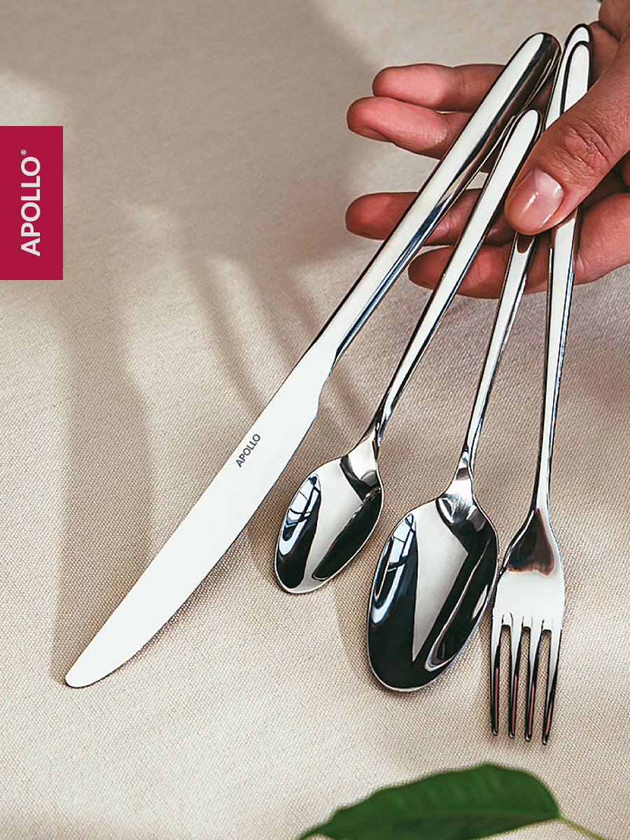 Набор столовых приборов APOLLO 24 предмета, узкие - фото 3