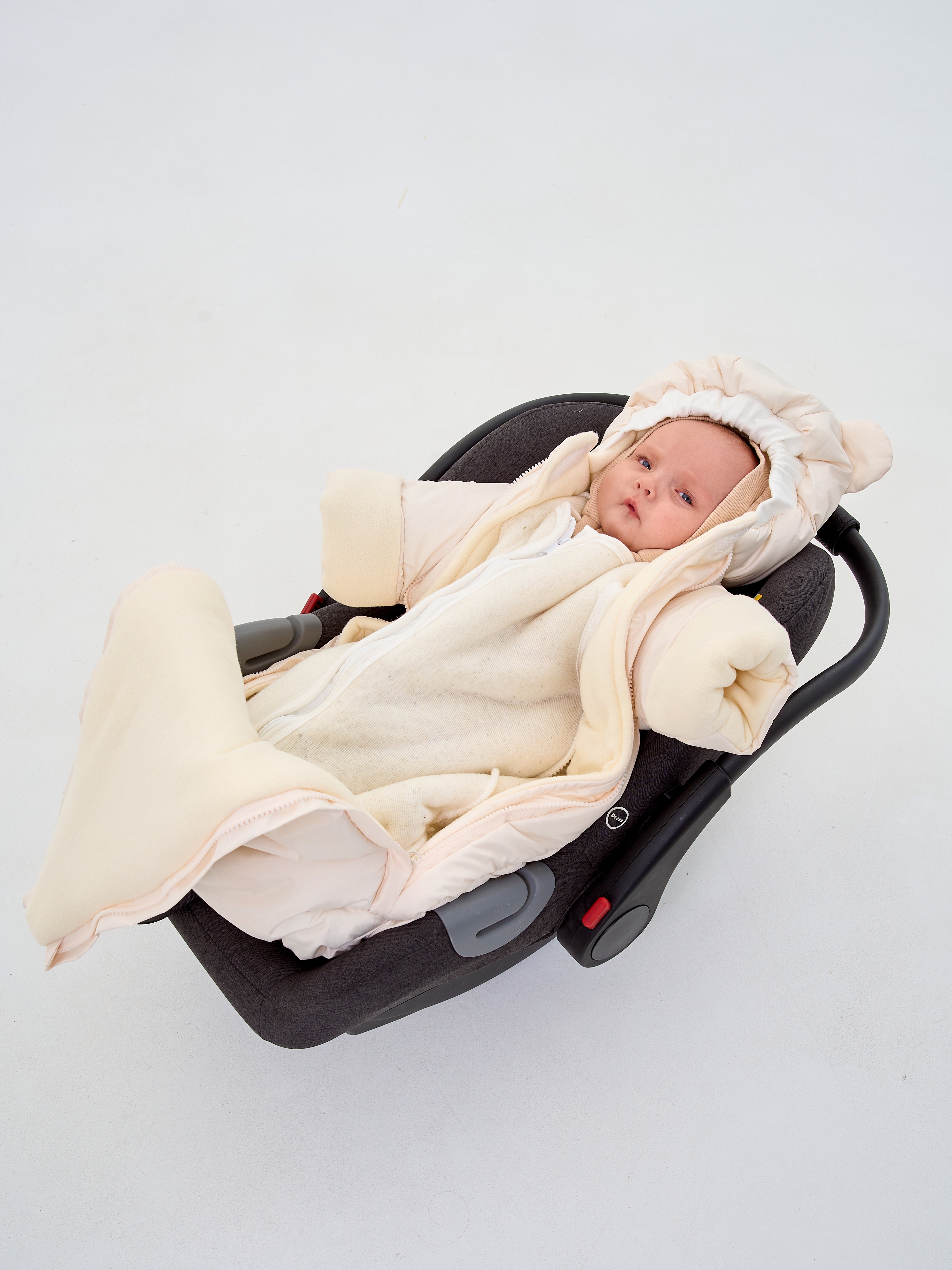 Конверт в коляску Осьминожка Мишки бежевый - фото 7