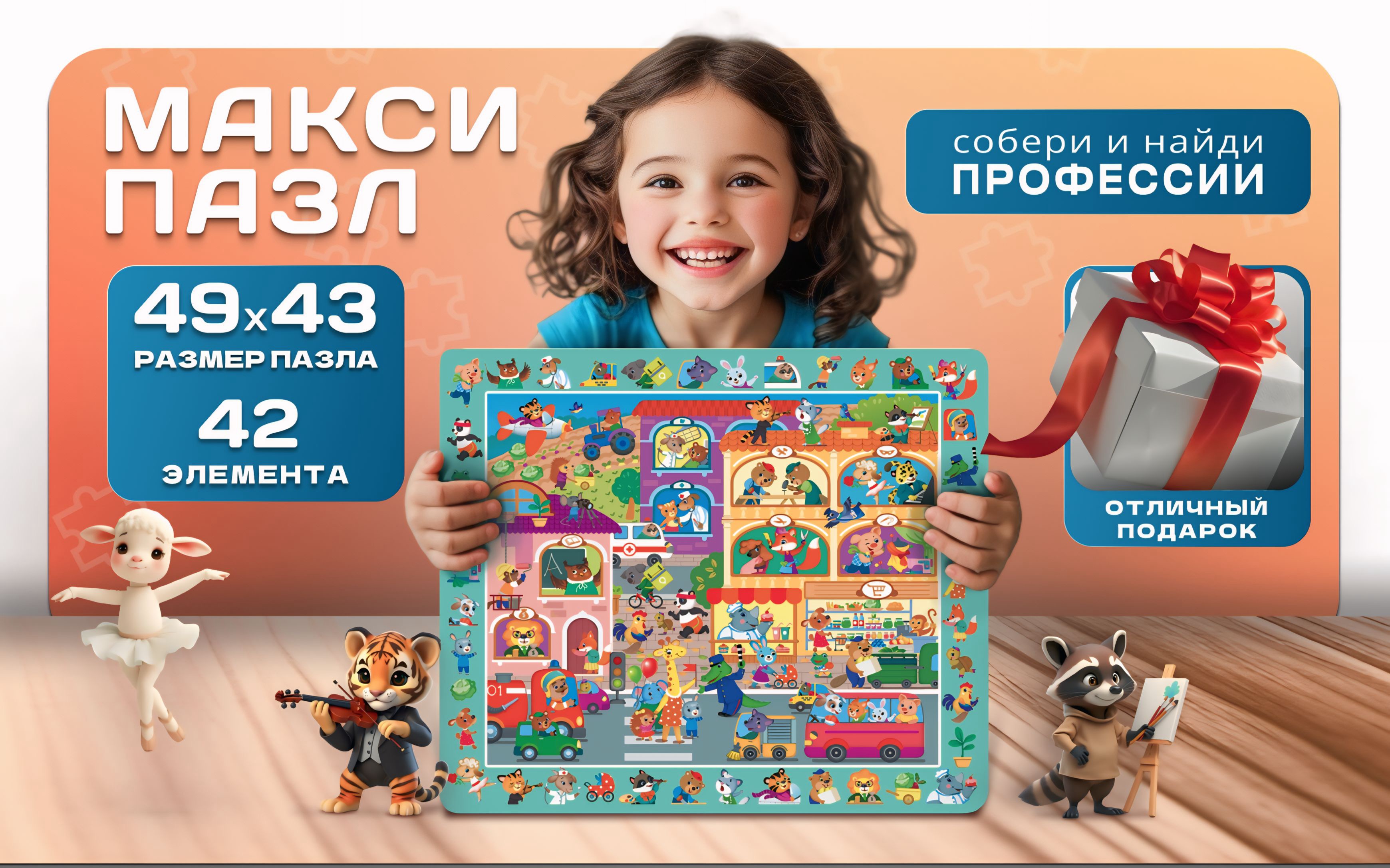 Пазл Бигр Профессии классический в ассортименте - фото 6