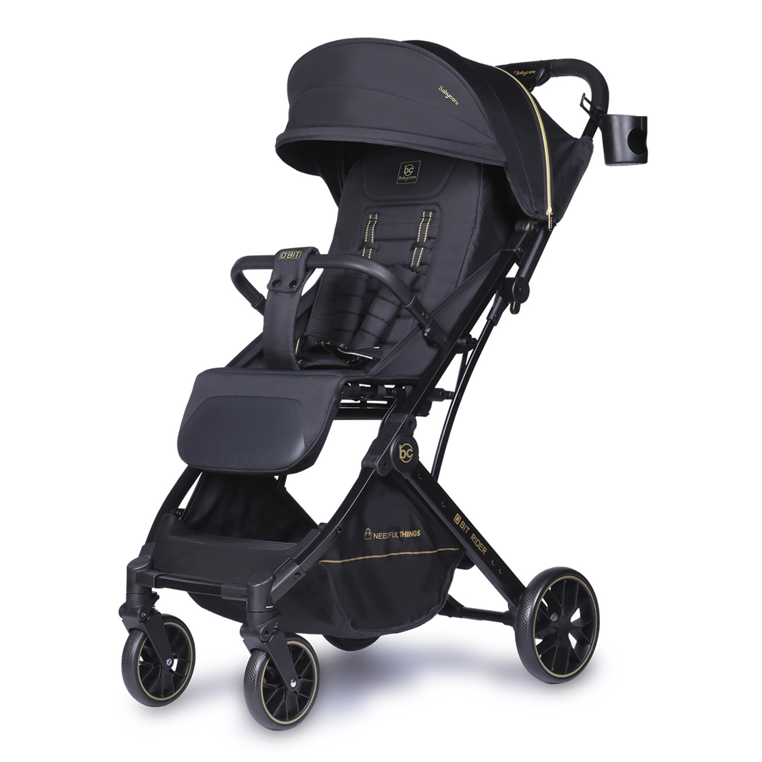 Изображение товара Коляска прогулочная BabyCare Q'bit черное золото