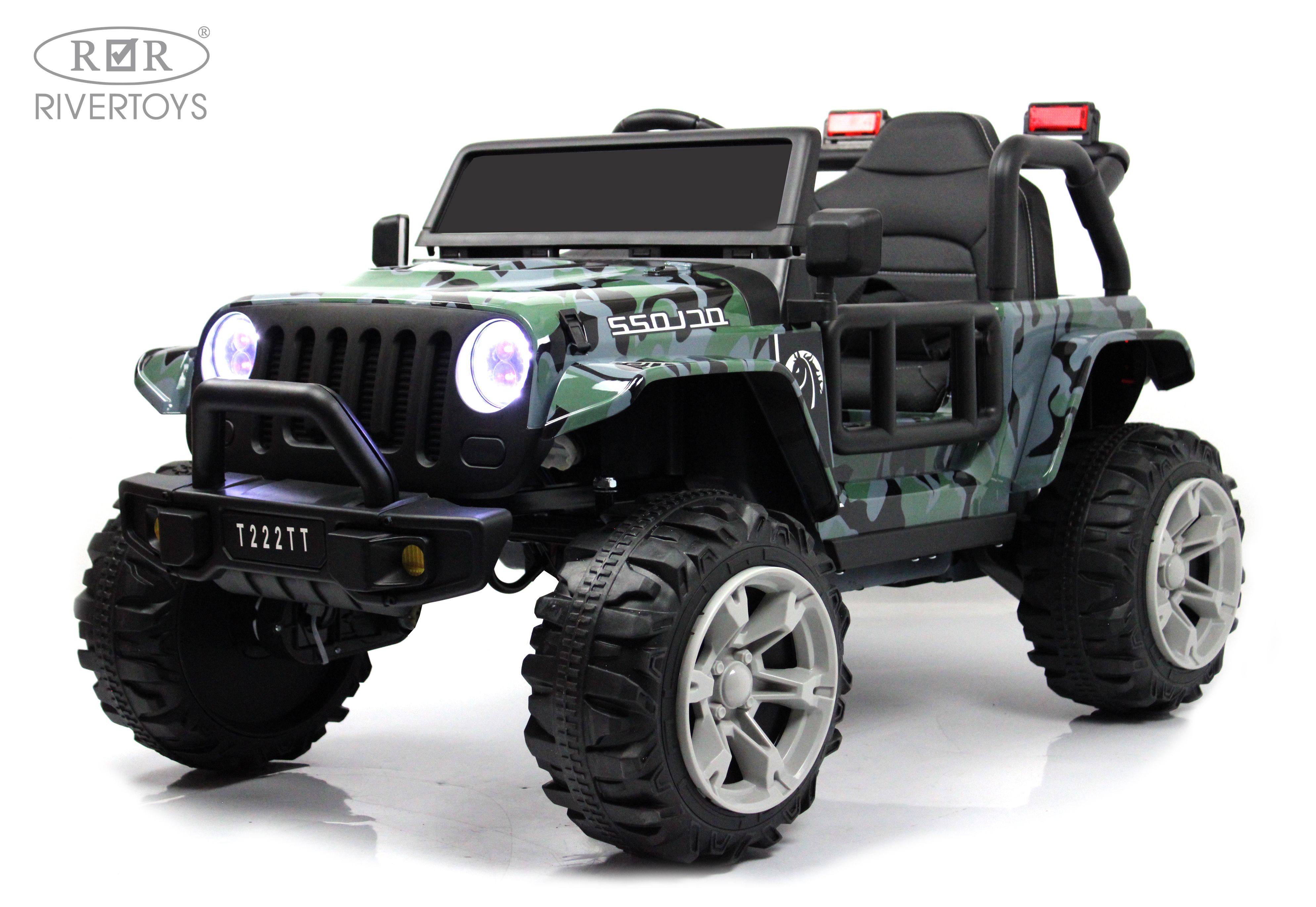 Электромобиль RIVERTOYS T222TT-4WD-CAMOUFLAGE С пультом ДУ - фото 23