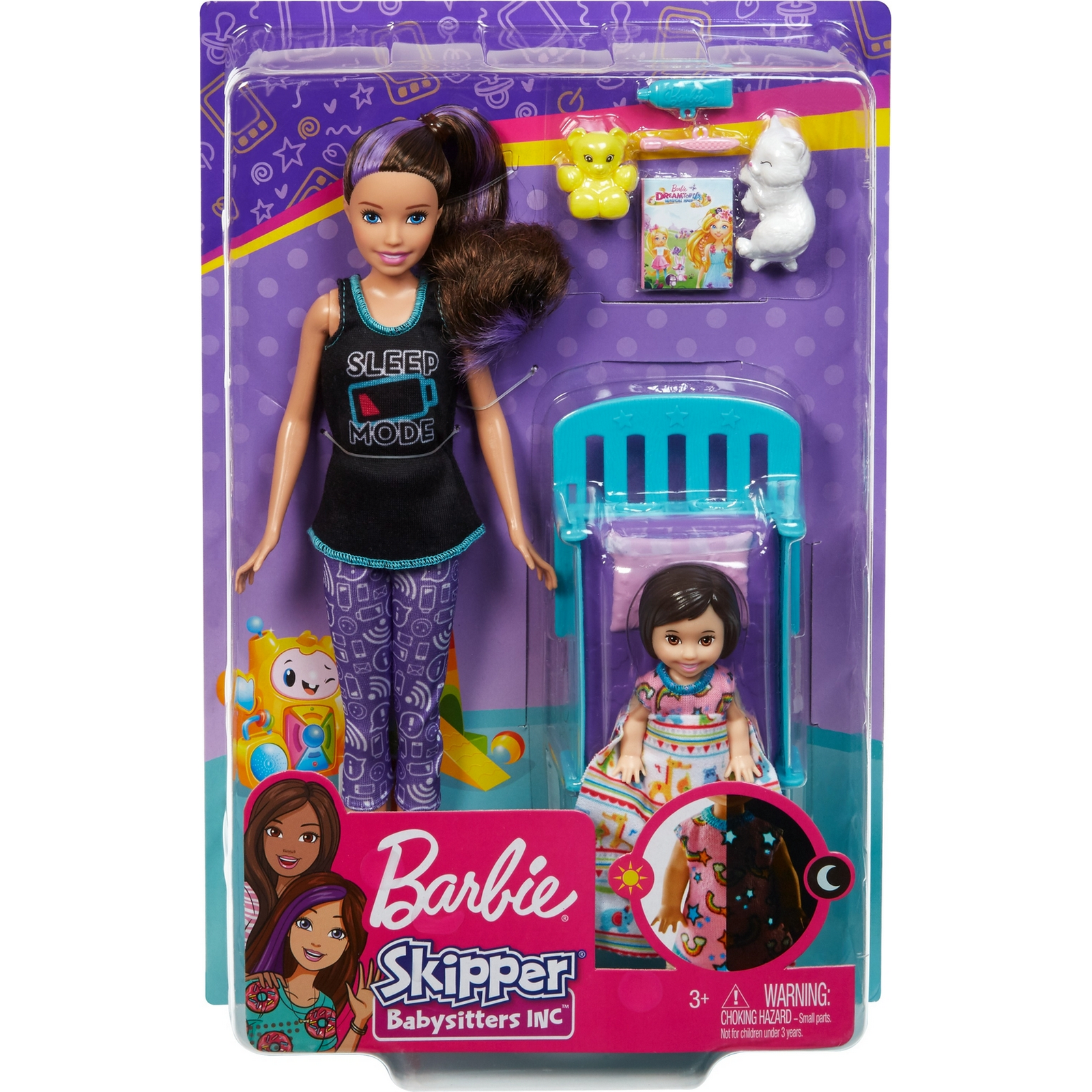 Кукла модельная Barbie Няня Скиппер GHV88 - фото 2