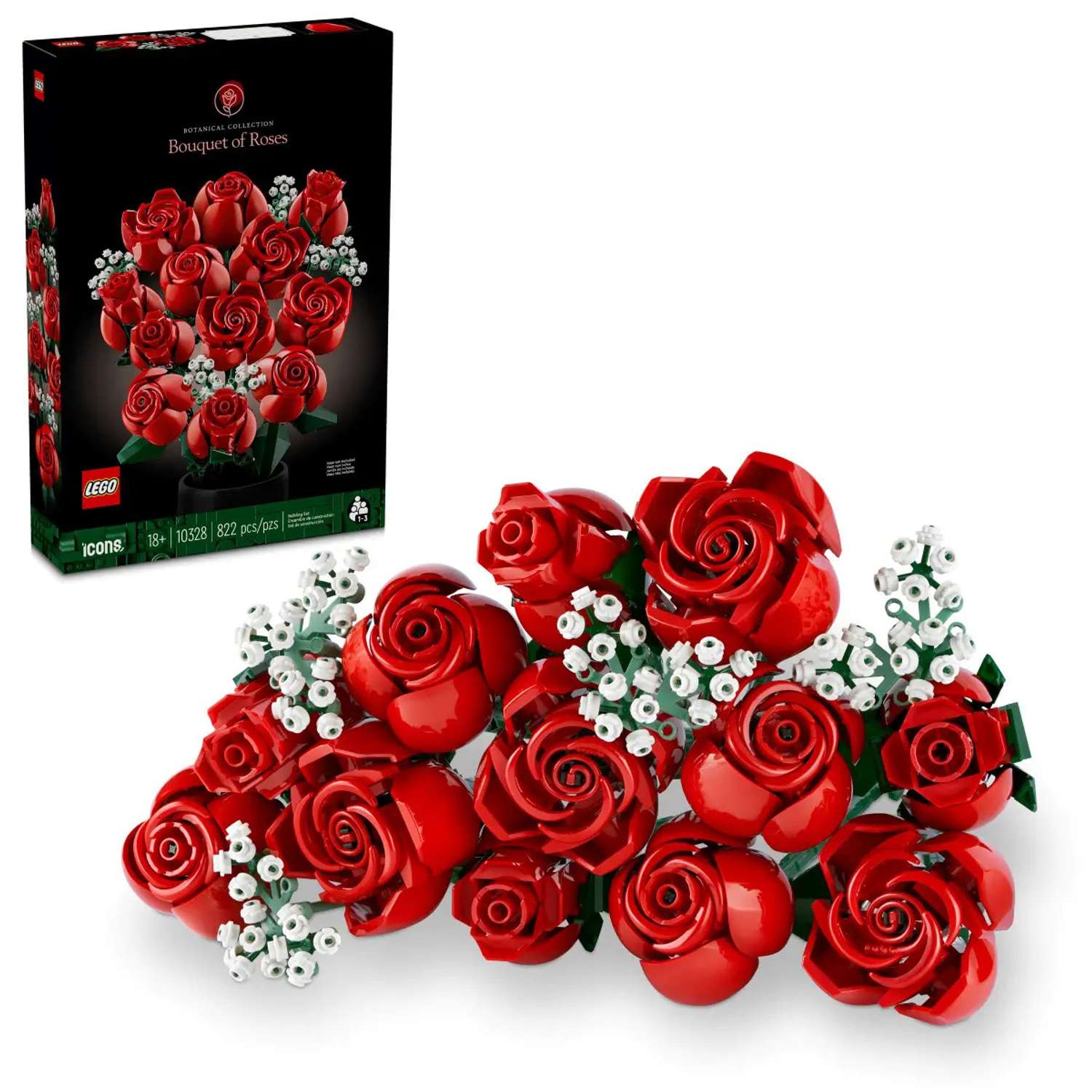 Конструктор LEGO Botanicals Bouquet of Roses блочный - фото 1