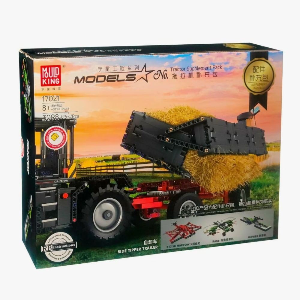 Конструктор Mould King Дополнение к трактору JCB блочный - фото 13