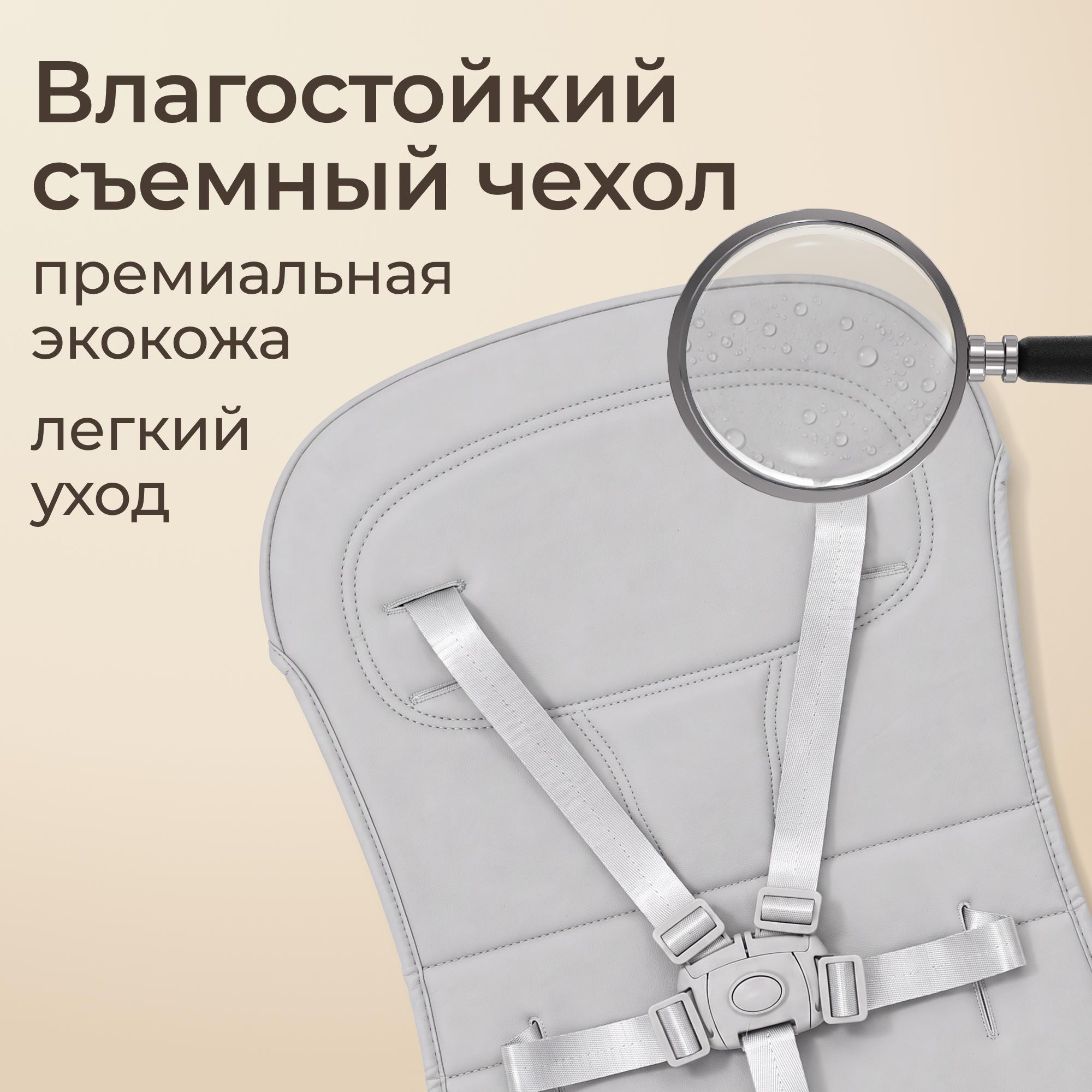 Стульчик для кормления UNIX Kids Basic зеленый - фото 12