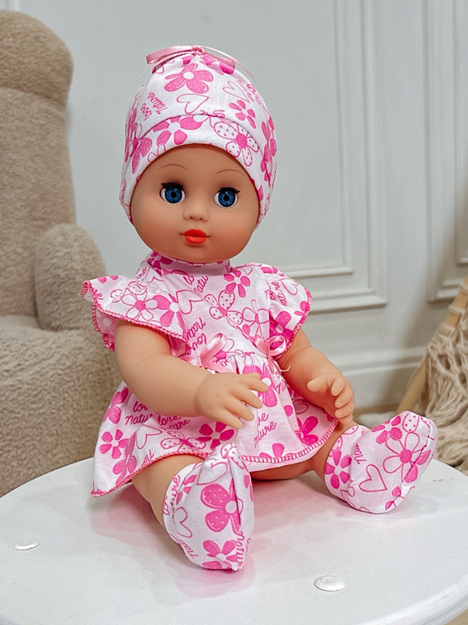 Кукла пупс СТРАНА КУКОЛ говорящая большая высота 35 см 15-С-4 - фото 18