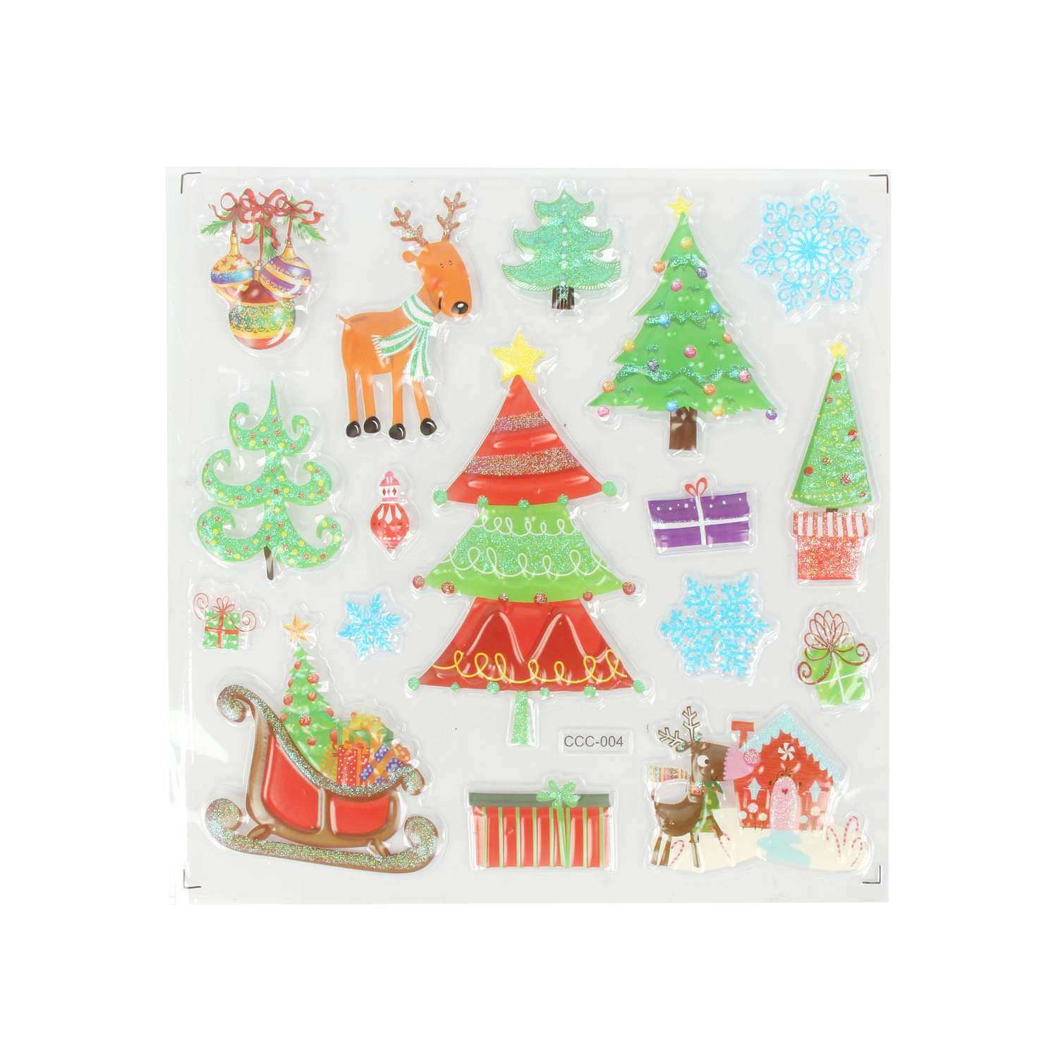 Наклейки декоративные ё Новогодние сюжеты в ассортименте - фото 5