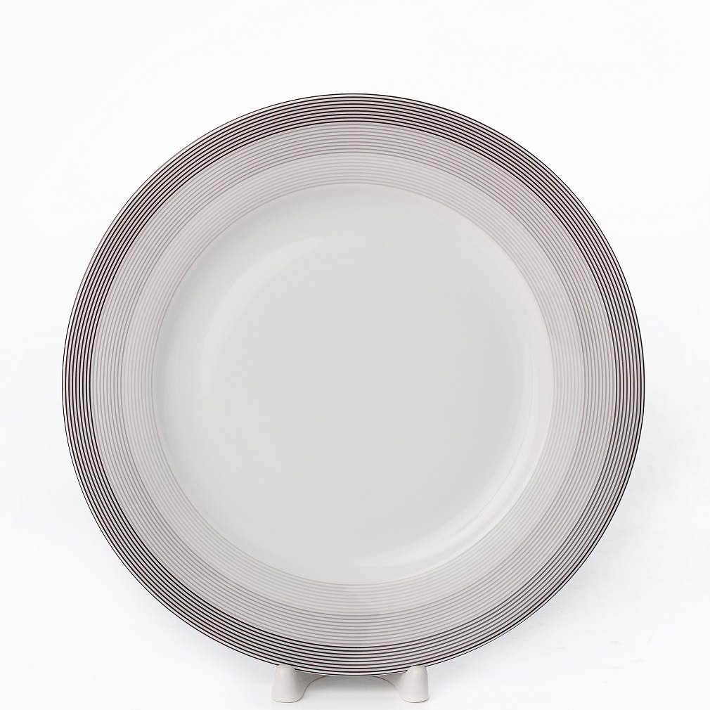 Сервиз столовый Zarin Porcelain Industries на 6 персон Italia F Silver Liner 28 предметов - фото 3