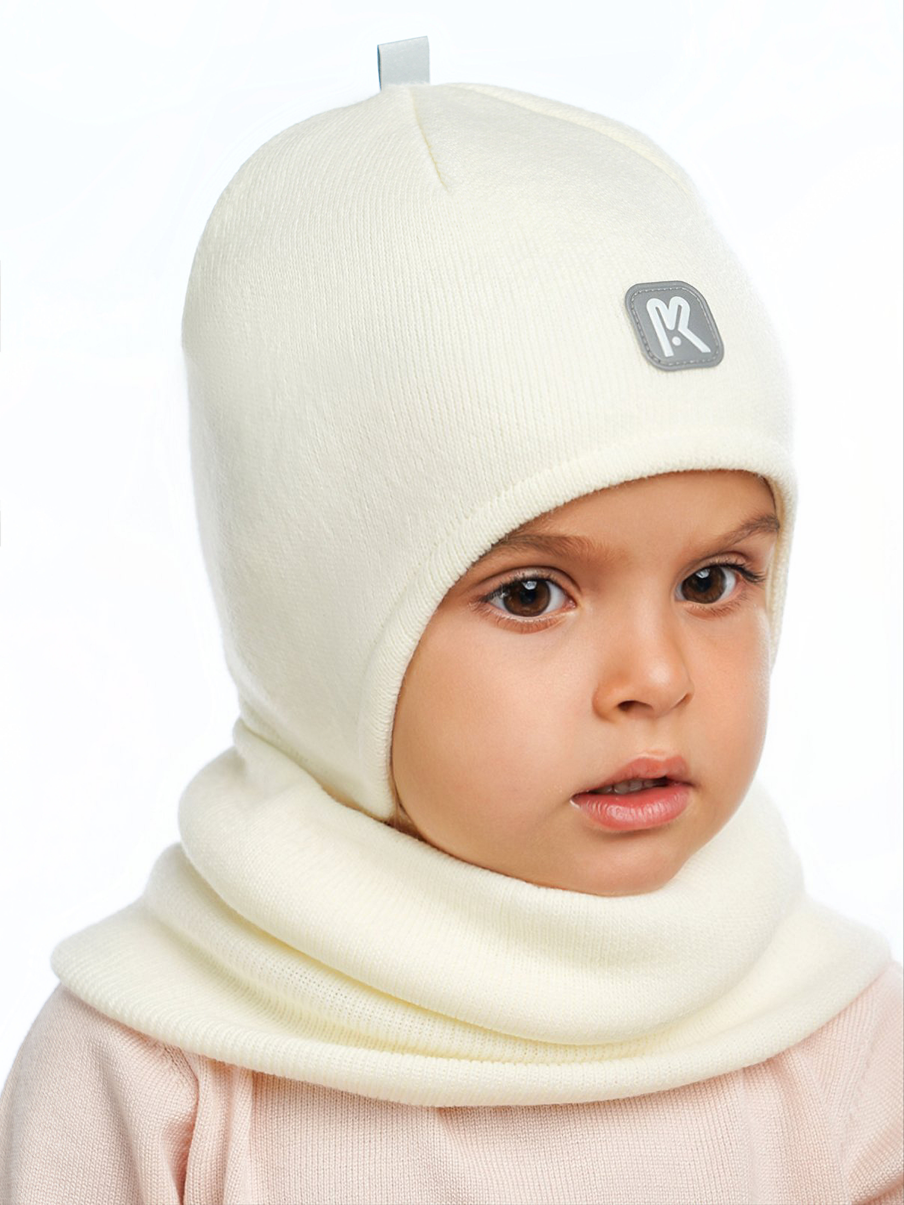 Шапка и снуд ПриКиндер U-Sp232724 Цвет: Молоко - фото 9