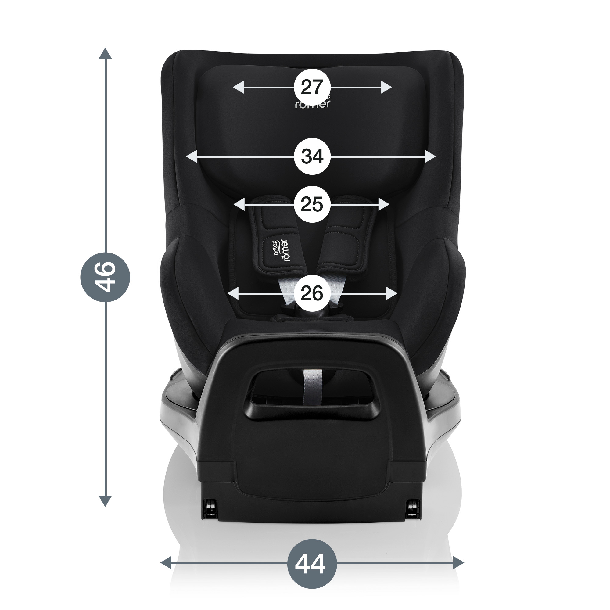 Автокресло Britax Roemer Dualfix Pro Space Black Isofix 0+/1 (0-18 кг) черный - фото 10