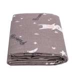 Пододеяльник AmaroBaby на молнии 145х210 см Princess серый