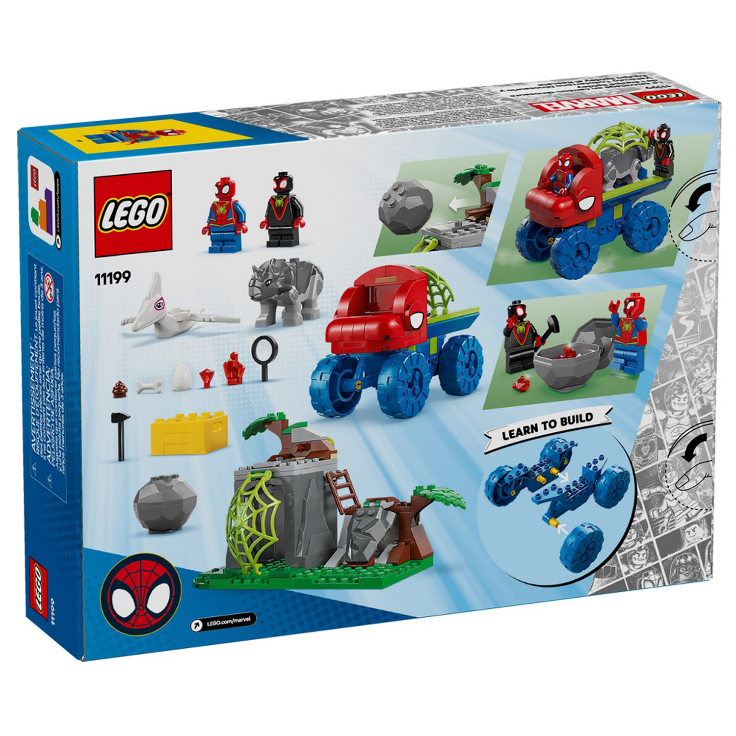 Конструктор LEGO Spidey Спасение дино-грузовика блочный - фото 10