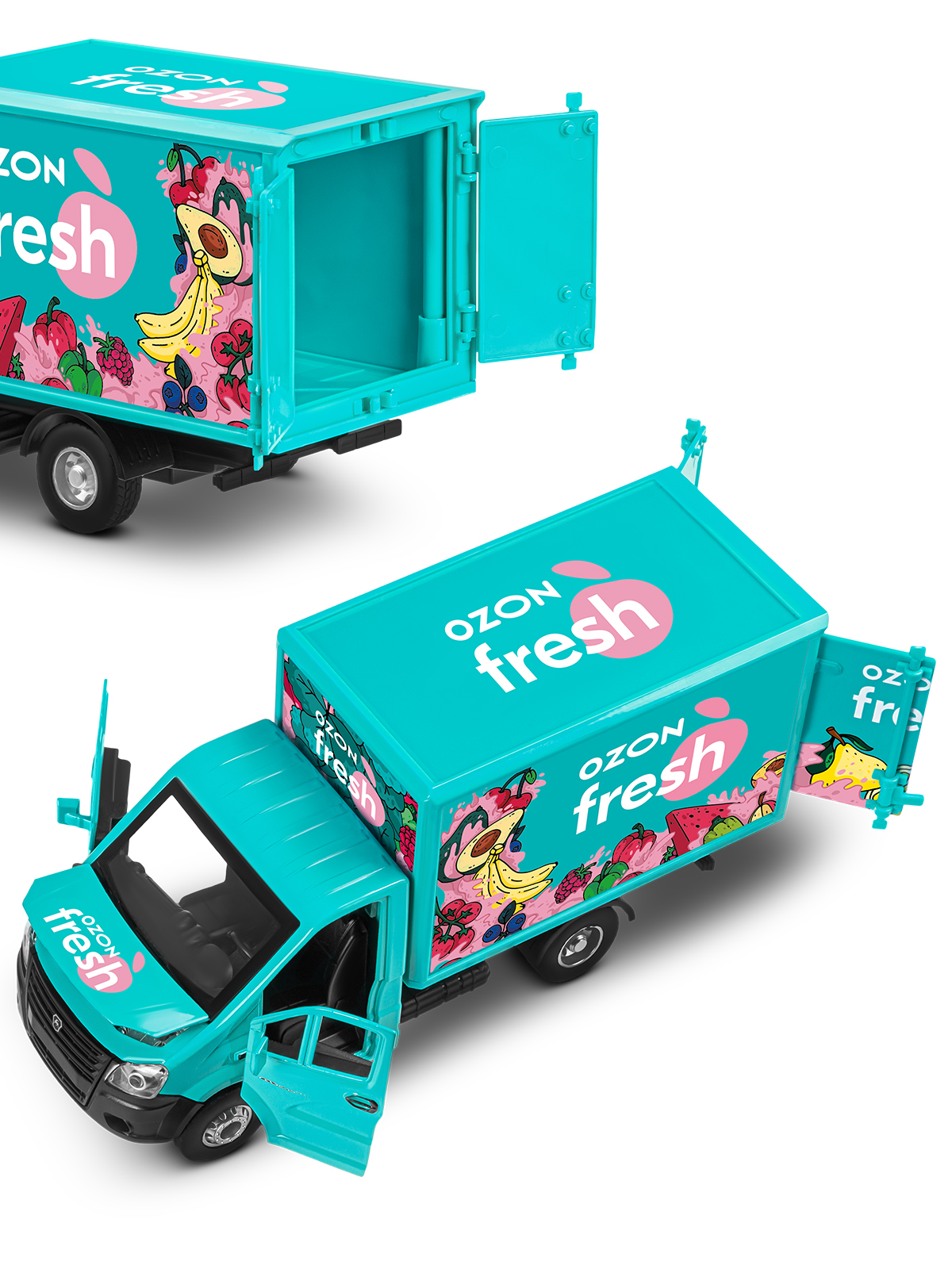 Грузовик Ozon ГАЗель Next Ozon Fresh 1:28 JB0405417 - фото 32