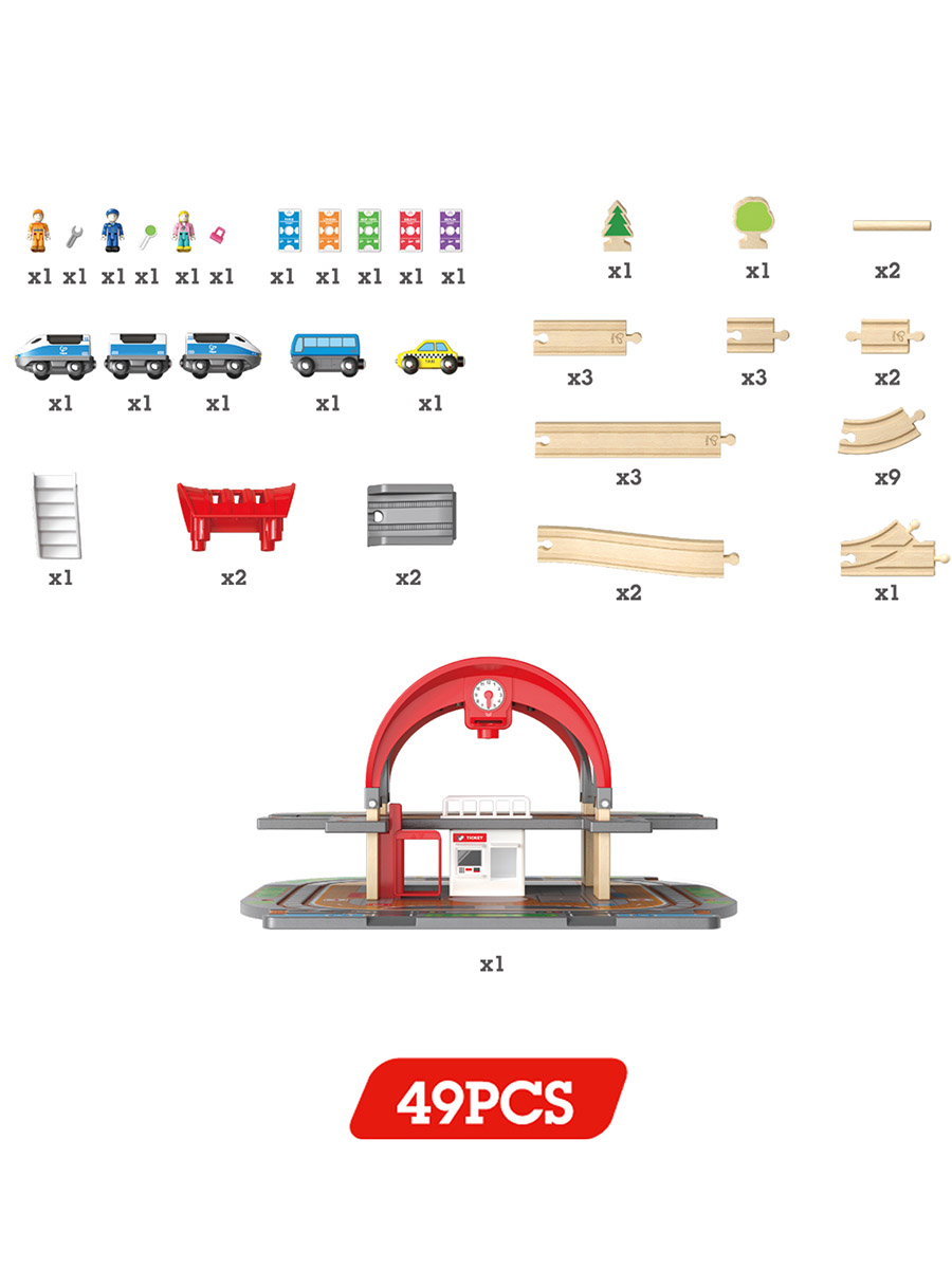 Набор железнодорожный Hape E3725_HP - фото 10