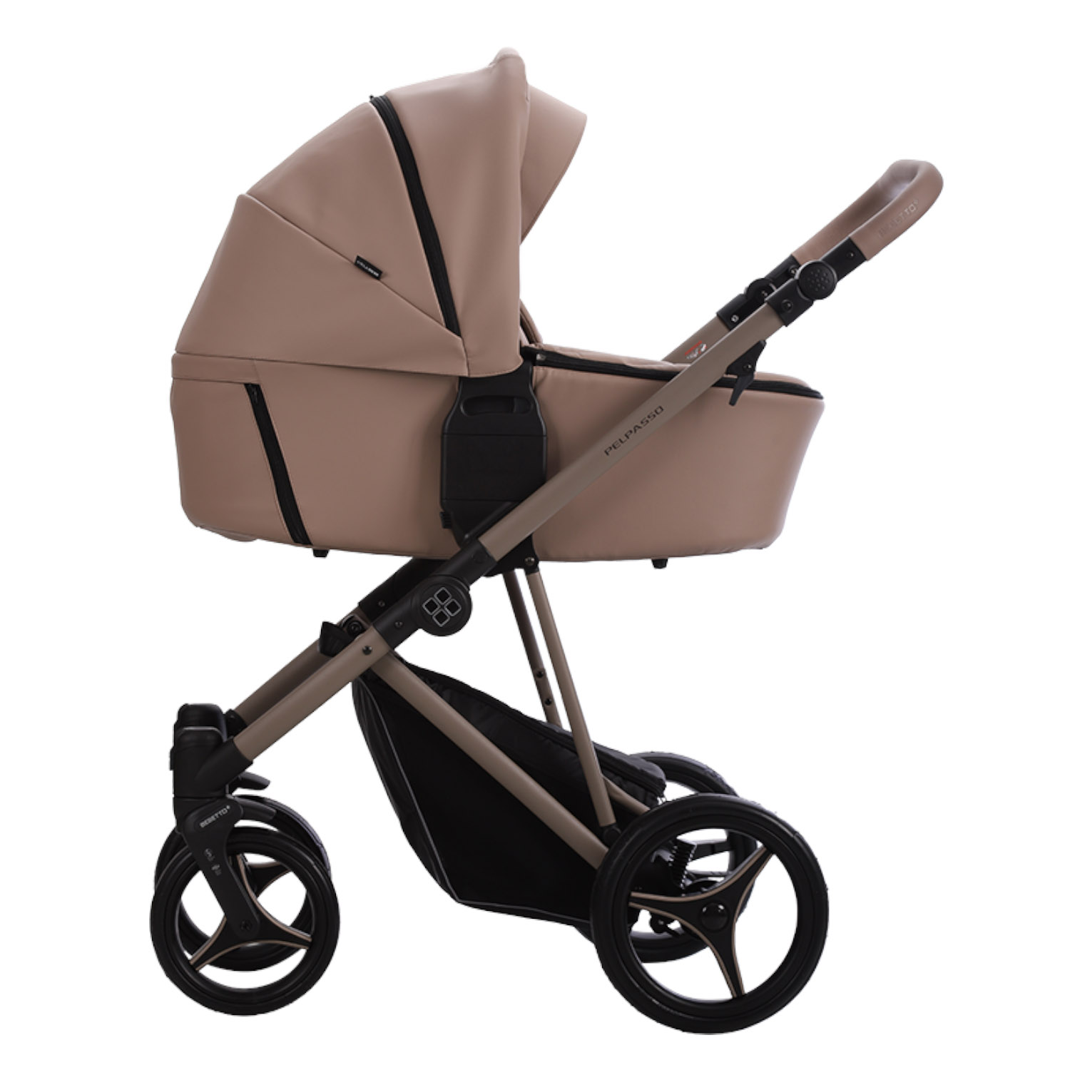 Коляска 2в1 Bebetto Pelpasso Pro 01 Kaszmir бежевый - фото 2