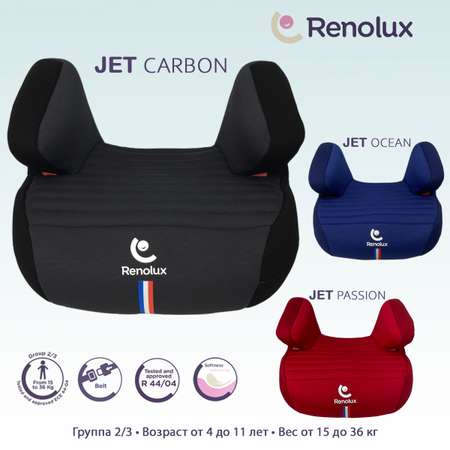 Автокресло Renolux Jet carbon 3 (22-36 кг) черный