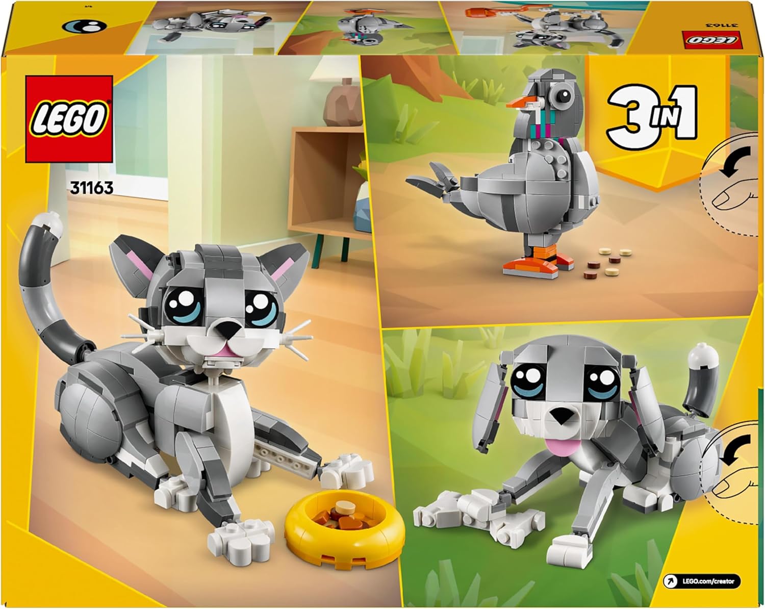 Конструктор LEGO Creator Игривый котенок 407 дет. - фото 7