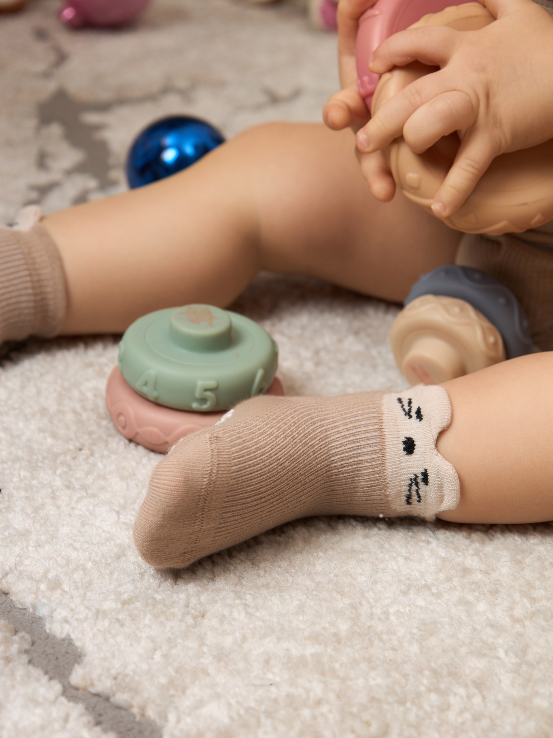 Носки 4 пары ALEX YVN B-2035-4-жел.син.беж.кор. - фото 4