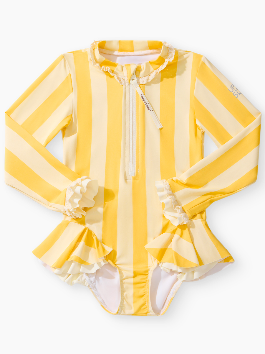 Купальник Happy Baby 50705-1_yellow stripes - фото 4