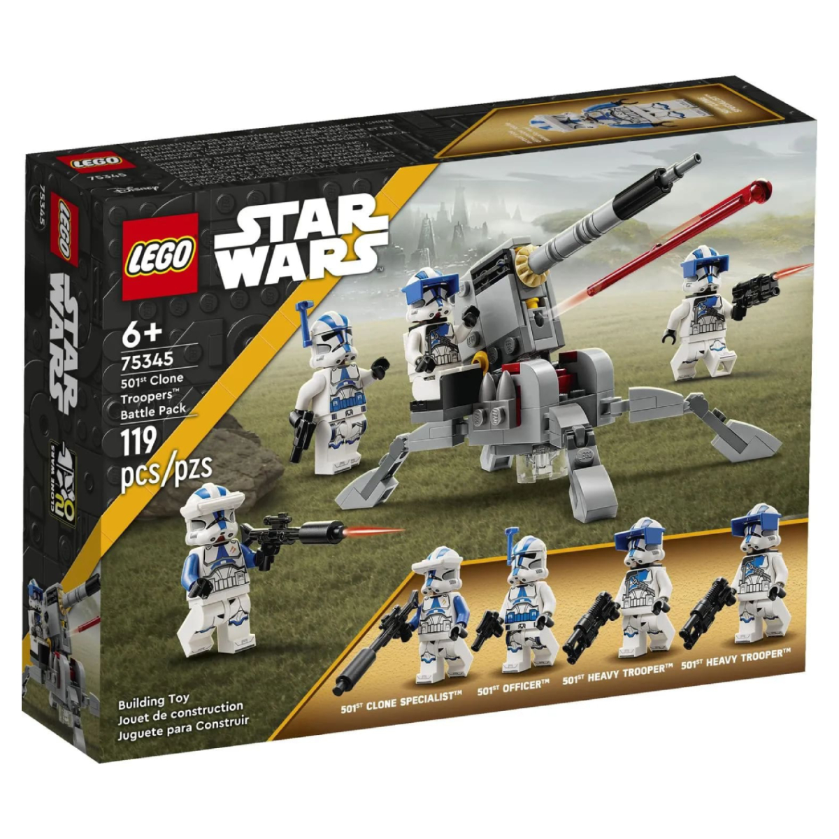 Конструктор LEGO Star Wars Боевой набор клонов 501 легион 119 дет. - фото 1