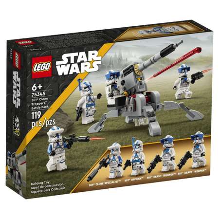 Конструктор LEGO Star Wars Боевой набор клонов 501 легион блочный