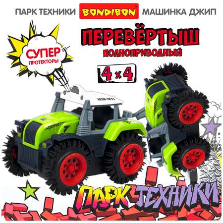 Внедорожник Bondibon машинка на батарейках зеленый
