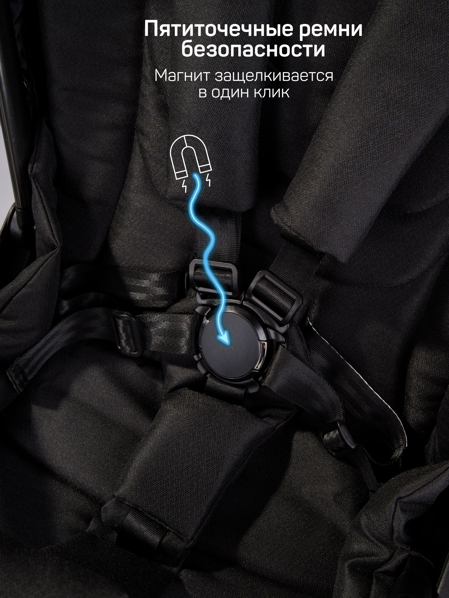 Коляска 2в1 Amarobaby Motus Premium Ecco черный - фото 7