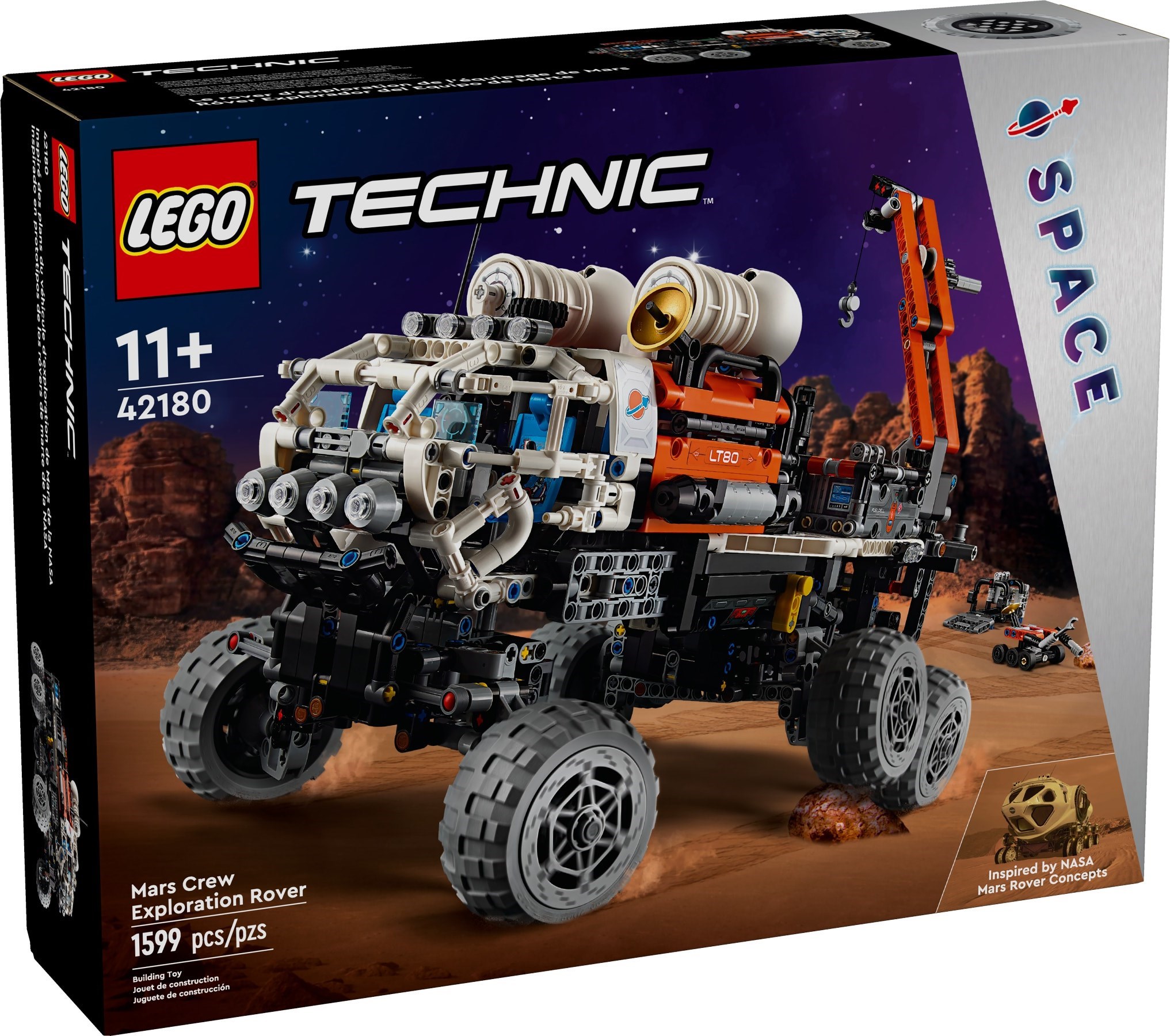 Изображение товара Конструктор LEGO Technic Марсоход 42180 218 деталей для детей старше 11 лет Изображение товара Конструктор LEGO Technic Марсоход 42180 218 деталей для детей старше 11 лет