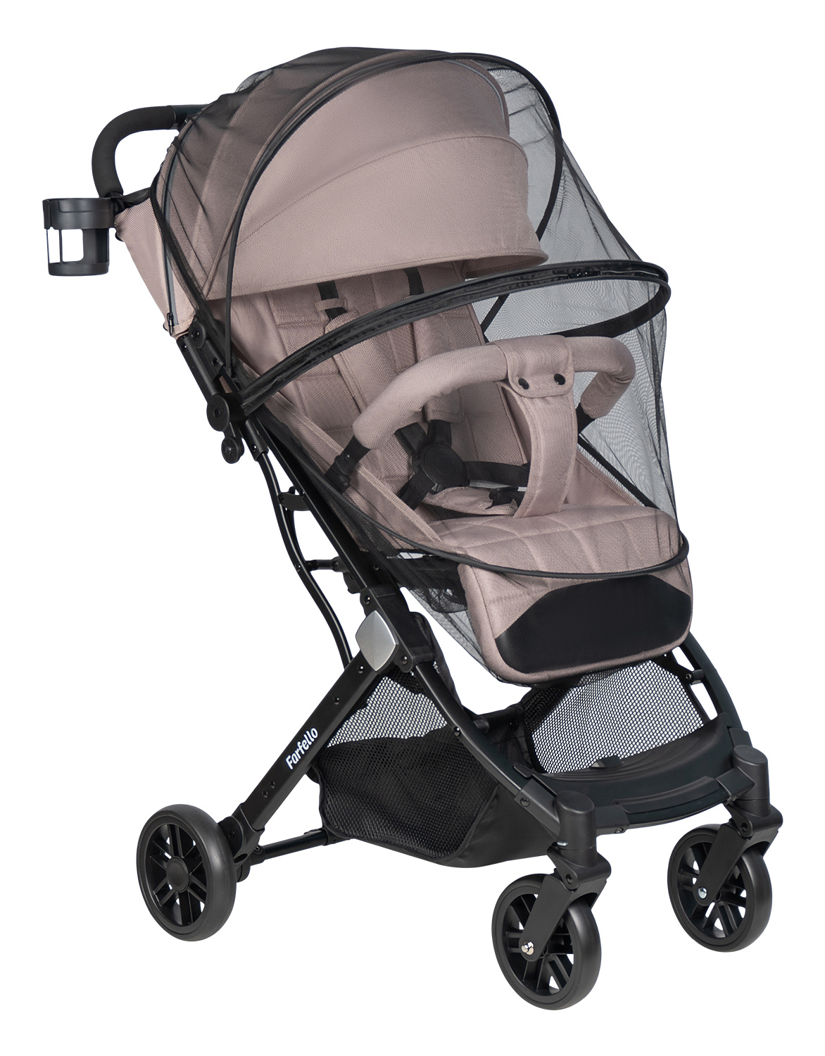 Коляска прогулочная Farfello Comfy Go Comfort бежевый - фото 13