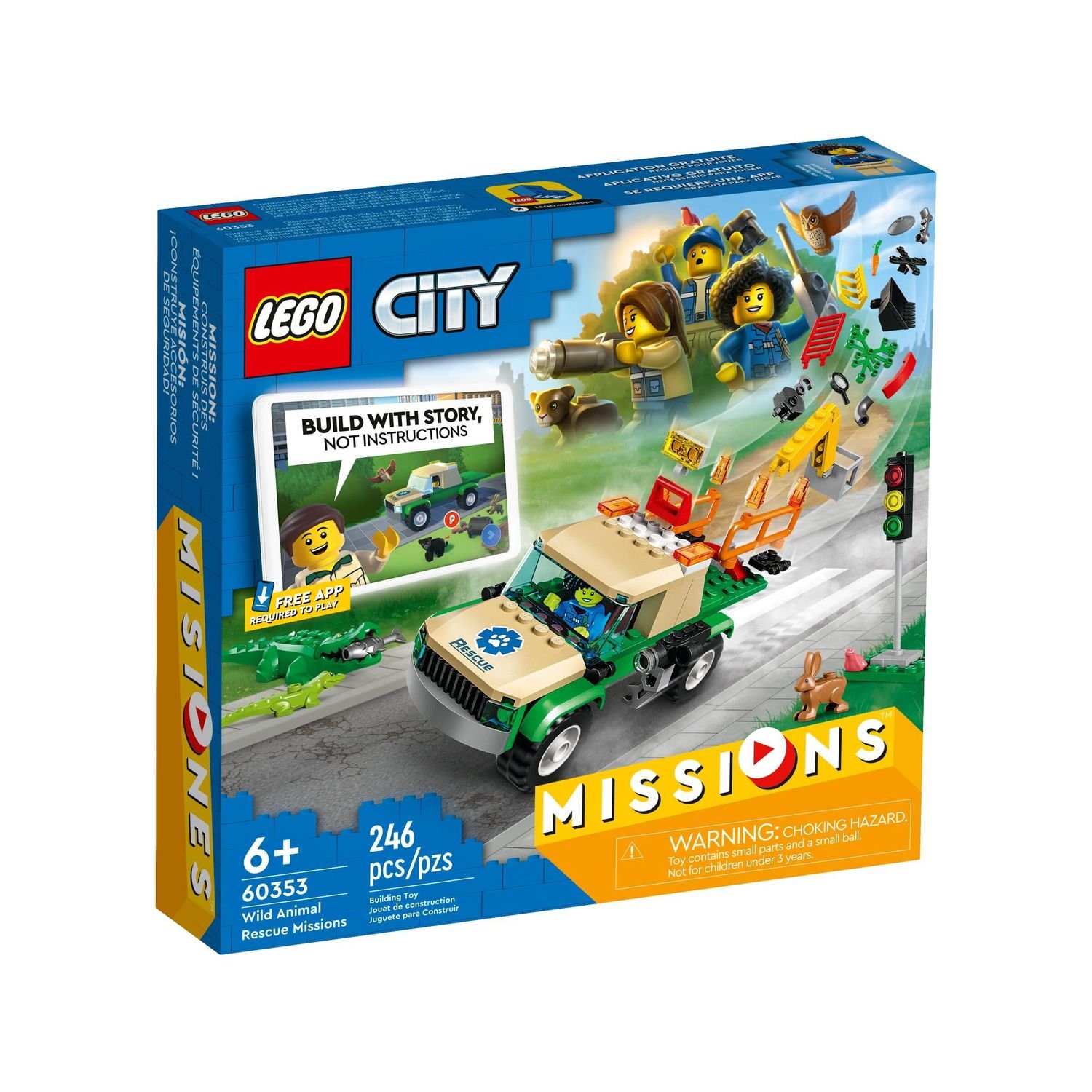 Конструктор LEGO City Миссии по спасению животных 246 дет. - фото 1
