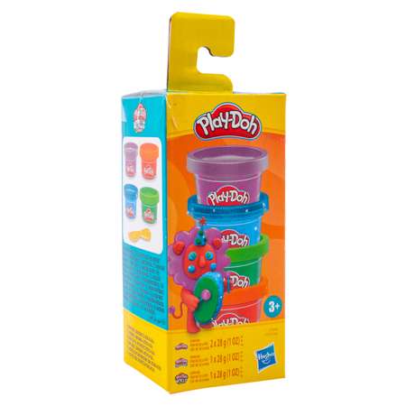 Масса для лепки Hasbro Play-Doh Дикий мир 4 цв.
