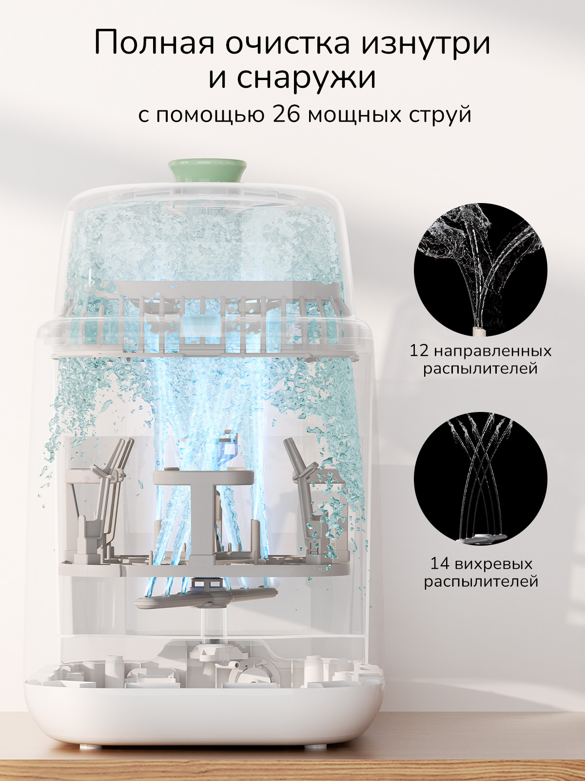 Стерилизатор Momcozy мойка BS03 KleanPal Pro - фото 7