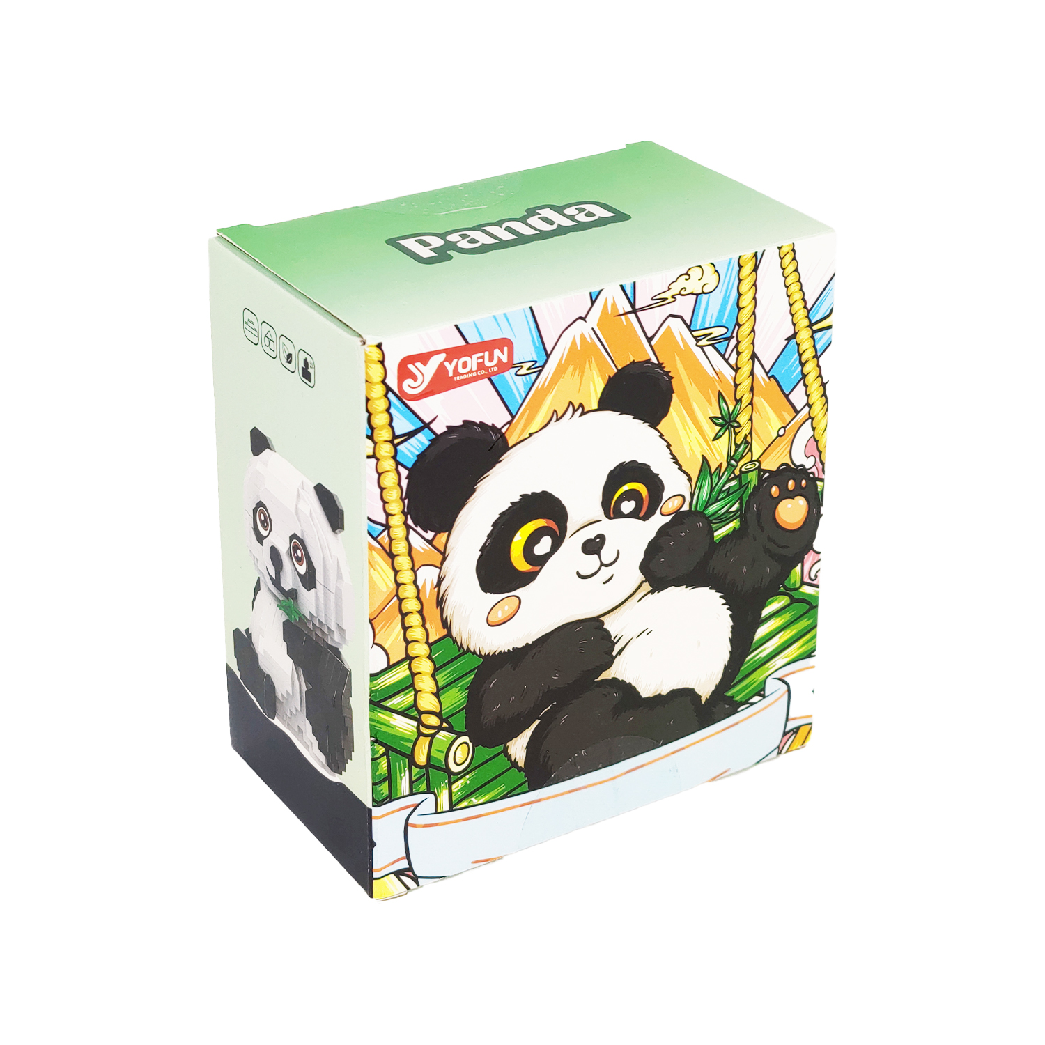 Конструктор Yiwu Yofun Trading Co Balody Панда из мини-блоков - фото 3