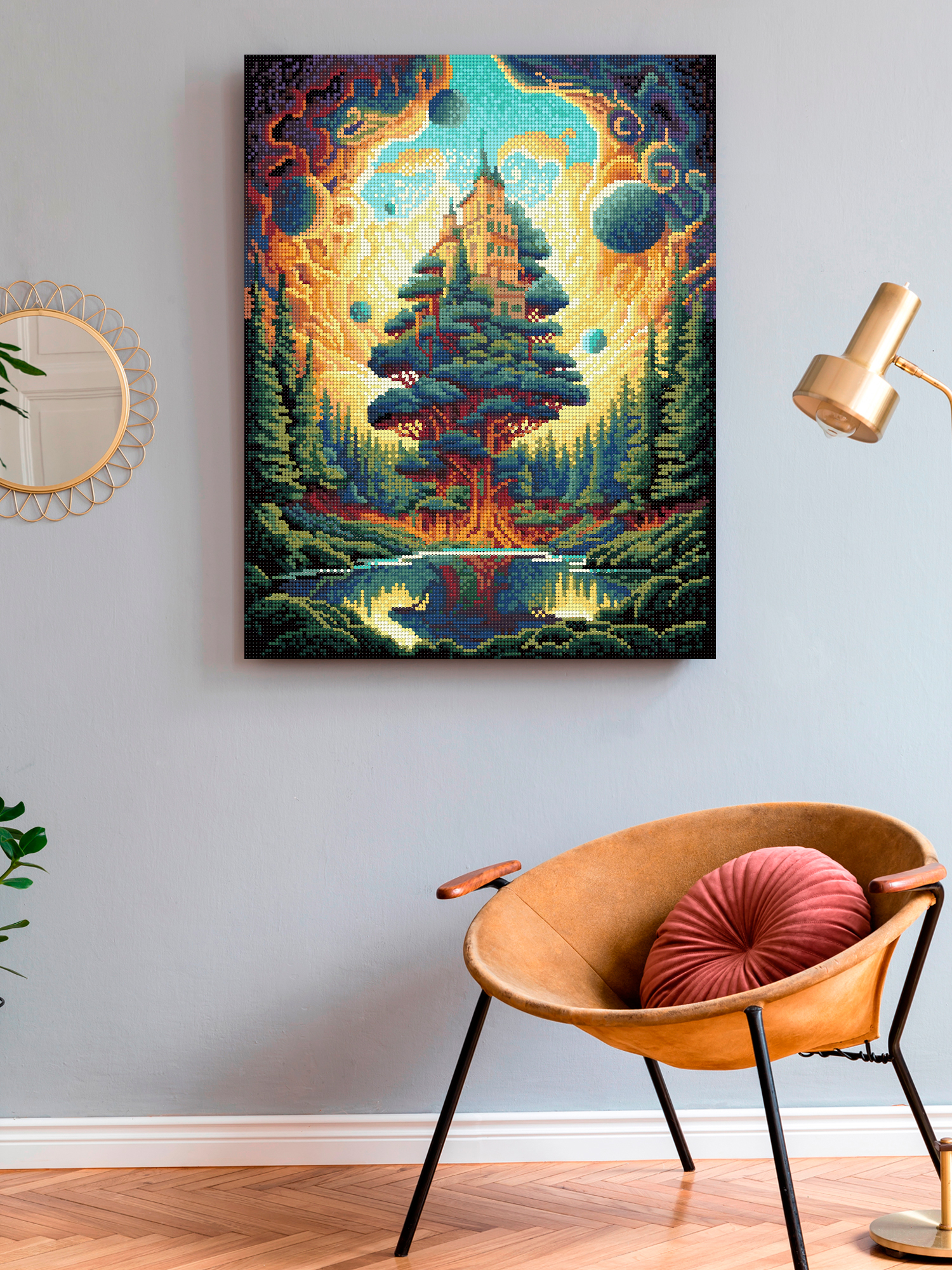 Алмазная мозаика Art on Canvas Замок на дереве в ассортименте - фото 3