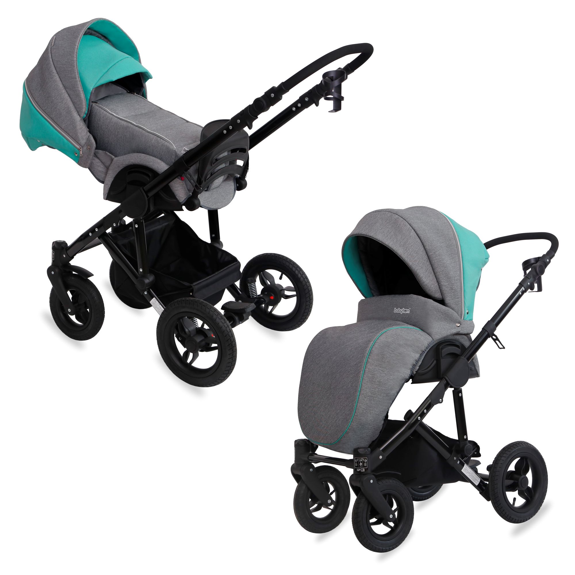 Коляска 2в1 Babyton Rio Silver - фото 1